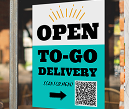 QR Menu poster