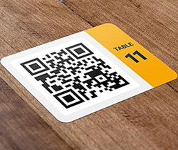 QR Menu Table Sticker
