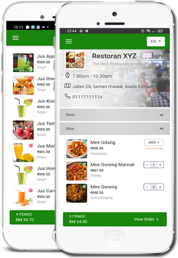 QR Menu Phone Header